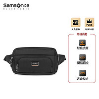 Samsonite 新秀丽 男士横式胸包时尚商务单肩包配皮斜挎包HO0*09012