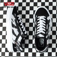 VANS 范斯 STYLE 黑白虎纹男鞋休闲帆布鞋万斯板鞋VN0A3DZ3WHT