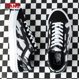 VANS 范斯 STYLE 黑白虎纹男鞋休闲帆布鞋万斯板鞋VN0A3DZ3WHT