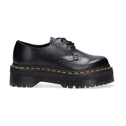 Dr.Martens 马汀博士 Quad 女士 三孔黑色松糕厚底马丁鞋皮鞋