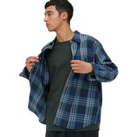 UNIQLO 优衣库 男女款长袖衬衫 453053 深蓝色 M