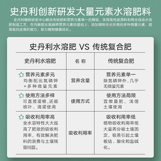 史丹利花肥料家用养花通用型氮磷钾多肉盆栽发财树有机花卉缓释肥 水溶肥100g