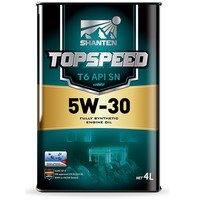 PLUS会员：SHANTENG 杉腾 TOPSPEED系列 T6 5W-30 SN级 全合成机油 4L