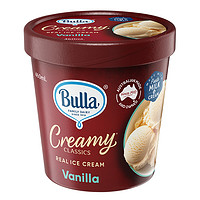 Bulla 布拉 香草味冰淇淋 澳大利亚进口冰激凌鲜奶雪糕 460ml