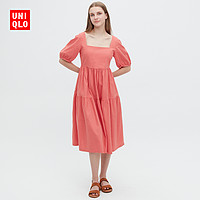 抖音超值购：UNIQLO 优衣库 女士抽褶连衣裙 461802