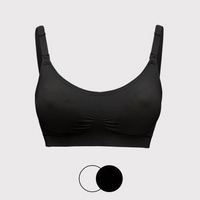 PLUS会员：medela 美德乐 孕产妇超透气舒适文胸 优雅黑 XL