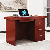 金经金属 职员桌员工办公桌电脑桌油漆贴皮老板桌经理桌单人1.2米款式1