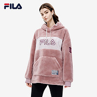 抖音超值购：FILA 斐乐 女装冬季官方潮款简约休闲潮流运动时尚时尚连帽卫衣女