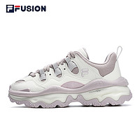 抖音超值购：FILA 斐乐 FUSION斐乐情侣款穿搭时尚百搭QD96熔岩老爹鞋子T12W311203