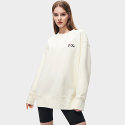 FILA 斐乐 时尚简约流行百搭舒运动卫衣宽松休闲针织套头衫