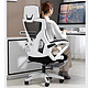 PLUS会员：匠品小屋 电脑椅家用人体工学椅可躺 【升级乳胶坐垫】白框黑网
