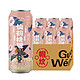 Guo Wen 帼纹 纯麦原浆精酿啤酒桃啤 仙鹤白桃 500ml*12罐