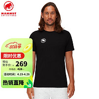 MAMMUT 猛犸象 Seile男攀岩圆领短袖T恤上衣1017-04130短袖T恤黑色 L