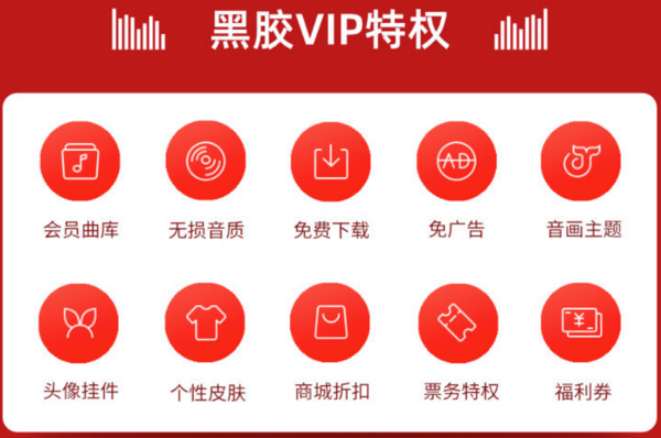 NetEase CloudMusic 網易云音樂 黑膠VIP會員 年卡