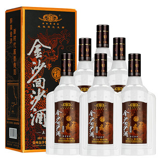 JINSHA 金沙 回沙酒 五星金沙 51%vol 酱香型白酒 500ml*6瓶 整箱装