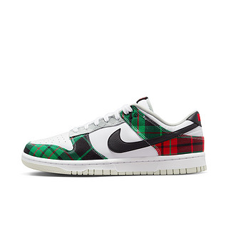 NIKE 耐克 Dunk Low Retro Prm 男子运动板鞋 DV0827-100 白色/黑/大学红/体育场绿 46