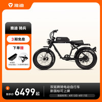 Yadea 雅迪 电动自行车 骑兵新国标智能助力电瓶车 骑兵标准版
