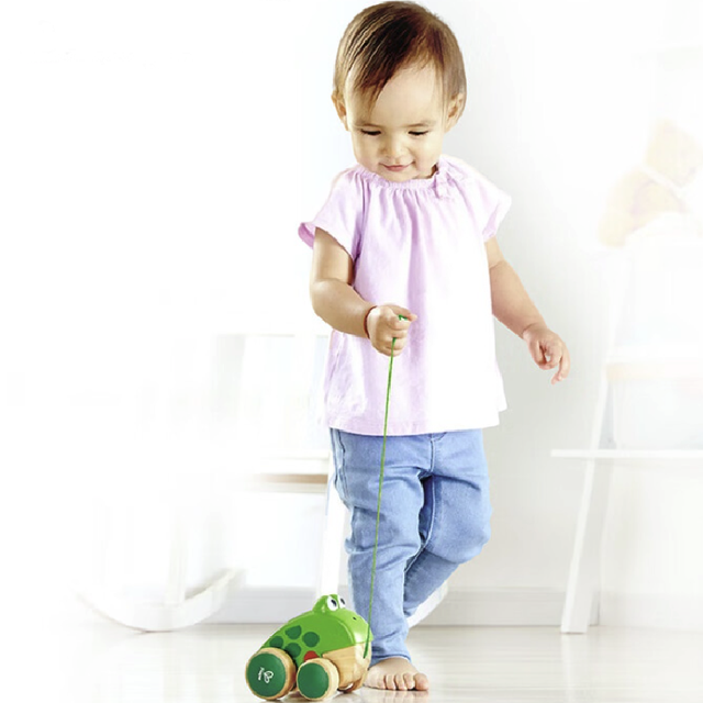 Hape E0361 儿童拖拉玩具 青蛙