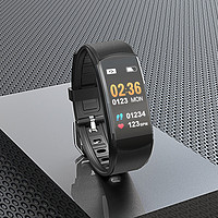 2023新款watch GT3智能手环筱岙血压心率手环智能测运动心跳多功能计步器防水睡眠检测仪腕表 黑色