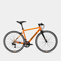 BATTLE 邦德富士达 平把公路自行车700C城市休闲骑行竞速校园 700C 橘黄