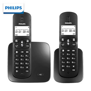 PHILIPS 飞利浦 DCTG186 电话机 黑色 一拖一款