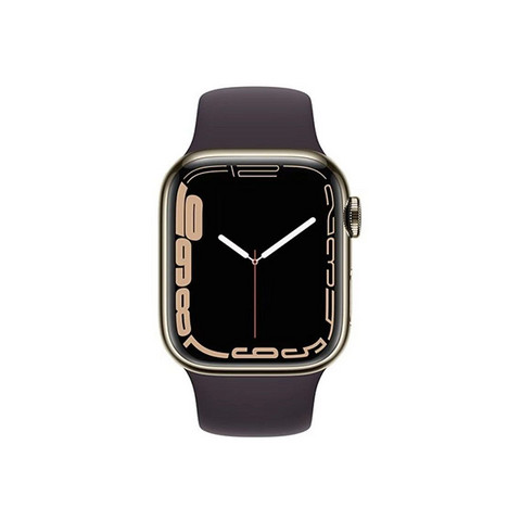 苹果智能手表_Apple 苹果Watch Series 7 智能手表蜂窝版41mm 不锈钢款