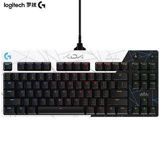 罗技（G） PRO KDA游戏键盘 机械键盘 RGB背光紧凑式87键 电竞吃鸡键盘 罗技GPRO键盘 GPRO  游戏键盘  KDA