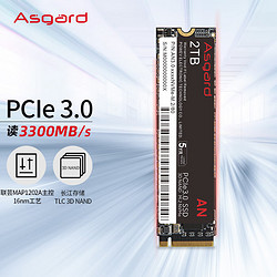 Asgard 阿斯加特 AN3.0 M.2固态硬盘 2TB PCle-3.0