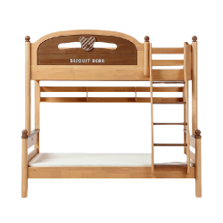 linsy林氏家居北欧全实木上下铺高低床s型姐弟儿童床1219m单床无床垫