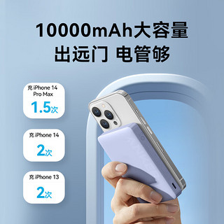 A1642 无线磁吸移动电源 极光白 10000mAh Type-C 20W