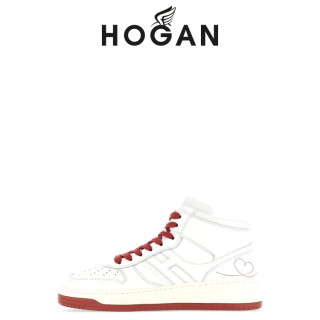 HOGAN H630系列 男士高帮板鞋 HXM6300EY50R37B001 白 46