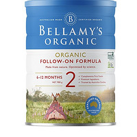 PLUS会员：BELLAMY'S 贝拉米 婴儿配方奶粉 2段 900g
