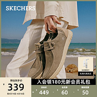 SKECHERS 斯凯奇 男鞋2023年夏季新款帆布鞋软底缓震布鞋休闲板鞋