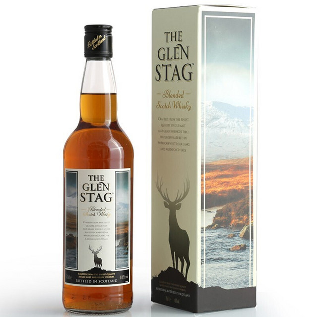 THE GLEN STAG 格兰萨戈 苏格兰三年谷物调和威士忌 700ml单支装