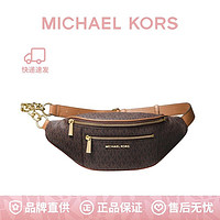 MICHAEL KORS 迈克·科尔斯 MK Mott中号经典老花拼色腰包斜挎包通勤出行 30S9GOXN6B