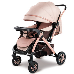 英莱儿 婴儿推车可坐可躺双向可折叠一键收车避震童车新生儿宝宝手推车