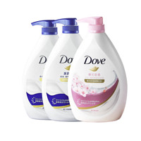 Dove 多芬 沐浴乳套装 (樱花甜香1kg+深层营润1kg*2)