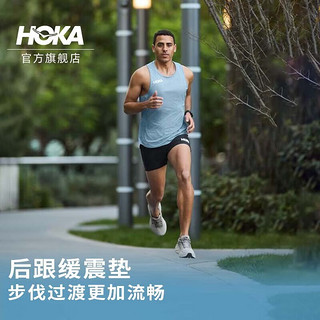 HOKA ONE ONE男款邦代8公路跑鞋Bondi 8李现同款轻盈缓震舒适透气 鲨鱼灰 / 雾灰-宽版 43/275mm