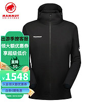 猛犸象（MAMMUT）MAMMUT猛犸象Granite 男士户外防风防泼水软壳夹克上衣 黑白色0047 XXL