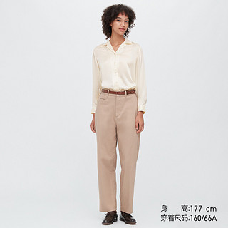 优衣库女装 IDLF棉质宽腿裤 452184 UNIQLO