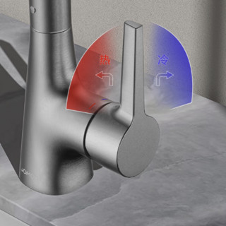 JOMOO 九牧 32397-594系列 HBS1-Z 一键止水卫浴龙头 枪灰色