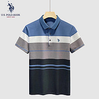 PLUS会员：U.S. POLO ASSN. 男士短袖POLO衫 JC-UPAD2312