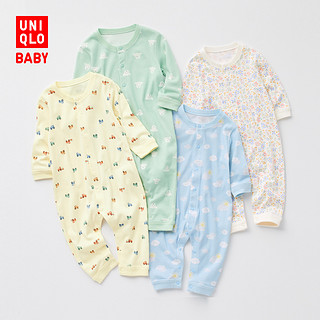 UNIQLO 优衣库 婴儿新生儿宝宝Joy of Print爬爬服长袖春夏居家外出455544