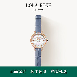 LOLA ROSE 罗拉玫瑰 小金表 手表女简约气质皮带母贝表22mm