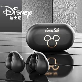 Disney 迪士尼 耳夹式无线蓝牙耳机 双耳运动音乐跑步游戏 适用于苹果华为oppo小米vivo荣耀手机 KD-21 米奇黑