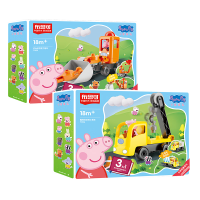 BLOKS 布鲁可积木 乔治的百变工程车积木+佩奇的百变工程车积木