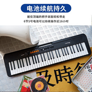 CASIO 卡西欧 电子琴CTS100黑色演奏教学初学时尚潮玩娱乐入门款61键单机款