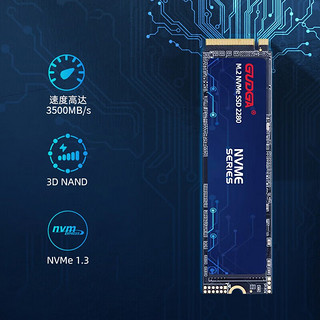 GUDGA 固德佳 GVL系列M.2 NVMe PCIe 3.0*4 固态硬盘SSD 长江晶圆TLC 1TB