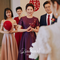 |淸墨|婚礼妈妈礼服2023新款喜婆婆婚宴装丈母娘日常可穿连衣裙女