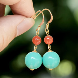 【省70元】mucmxg银首饰_mucmxg 925纯银天然绿松石耳坠多少钱-什么